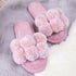 Women Fluffy Plush Faux Fur Indoor Ladies Slippers